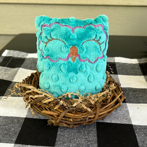 Teal and Purple Owl