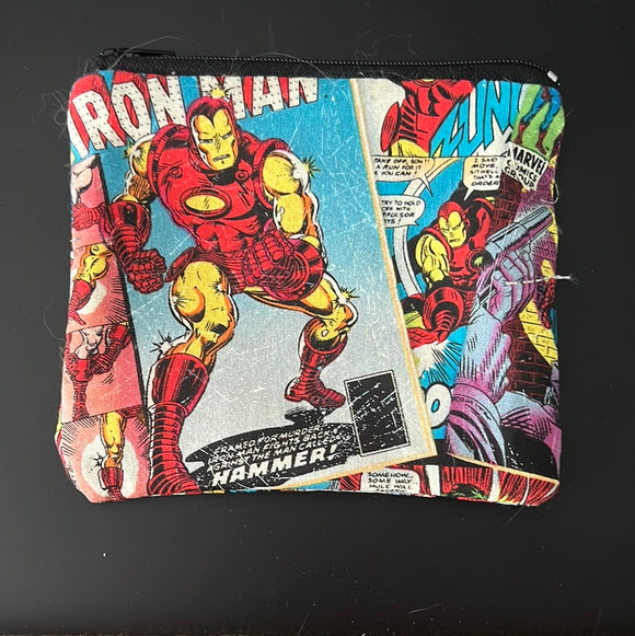 Iron Man Comic Zip Pouch