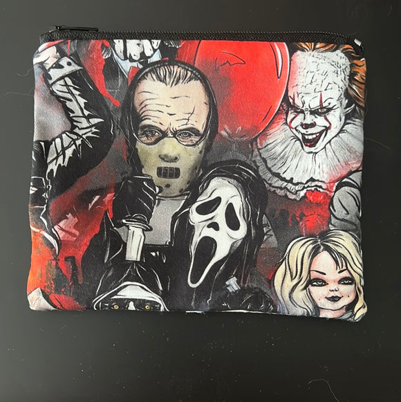 Horror Character Zip Pouch