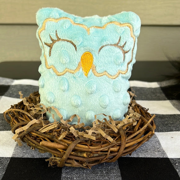 Blue and Tan Owl